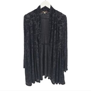 Surrealist USA Burnout Open Front Cardigan Topper Size 2 (Sizes 8-14) Festival